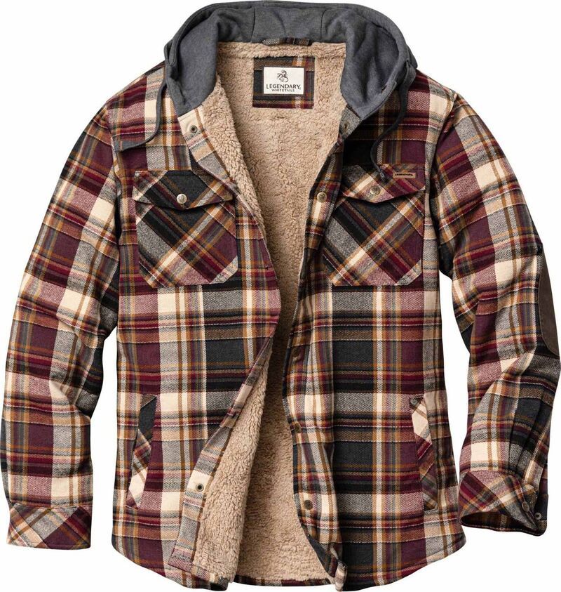 レジェンダリーホワイトテイルズ レディース アウター ジャケット・ブルゾン シャツ Mens Legendary Whitetails Camp Night Berber Lined Hooded F