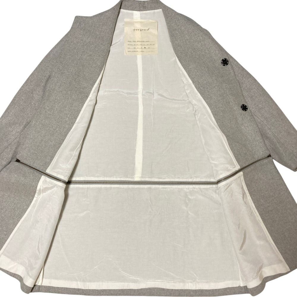 良品 toogood トゥーグッド THE ENGRAVER COAT エングレイバーコート 2WAY ノーカラーコート L グレー メンズ 古着 中古 USED 良品 toogood トゥーグッド THE ENGRAVER COAT エングレイバーコート