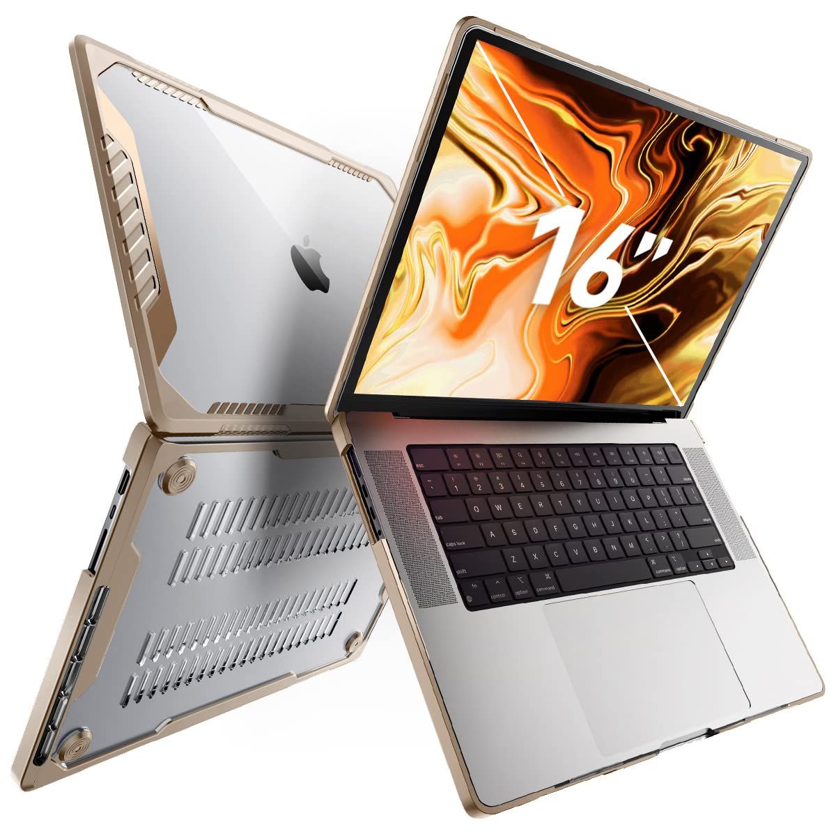 新品 SUPCASE ユニコーン ビートルシリーズケース MacBook Pro 16インチ(2021年発売) A2485 M1 Pro / M1 Max、2層ハードシェル保護カバー MacBook Pro 16インチ用 タッチID