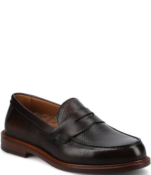 タフト メンズ シューズ スリッポン・ローファー レザー Taft Mens Jack Leather Penny Loafers Brown ブラウン