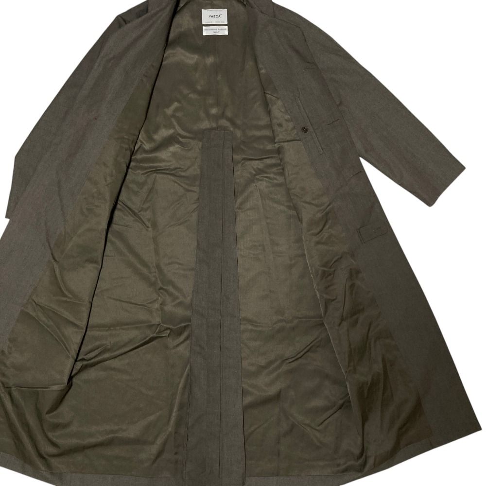 美品 YAECA ヤエカ SOUTIEN COLLAR COAT LONG コート 60555 サイズS