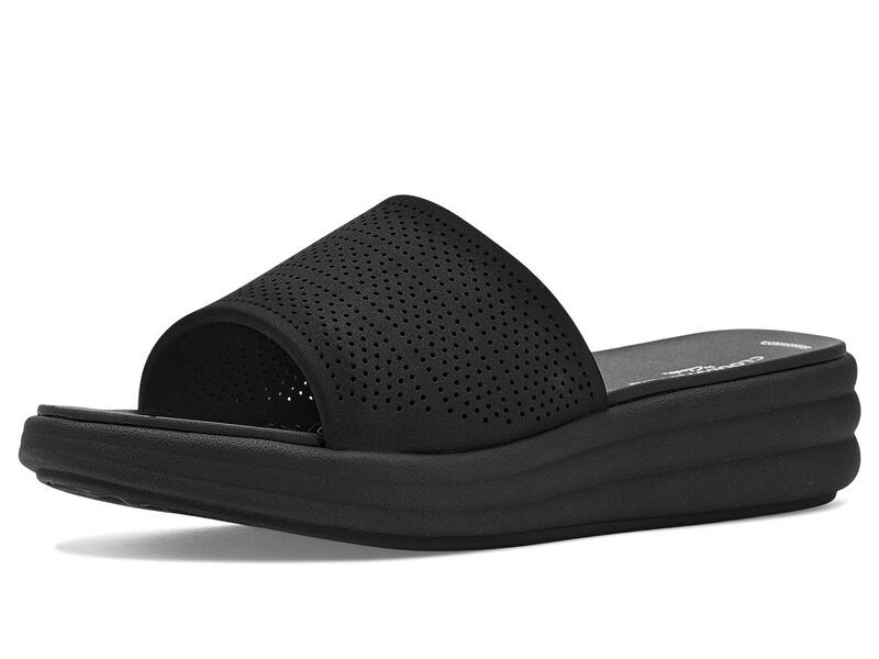 クラークス レディース シューズ サンダル Clarks Driftwist Black Synthetic ブラック