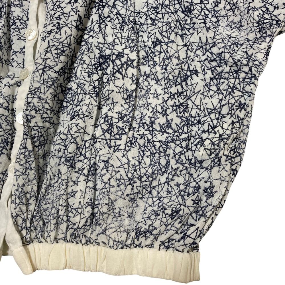 美品 mina perhonen ミナペルホネン galileo シルクブレンド ブラウス