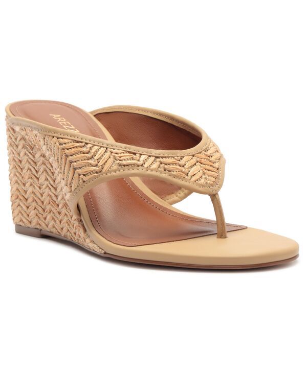 アレッツォ レディース シューズ サンダル Arezzo Womensara Wedge Sandals NaturalVelvet