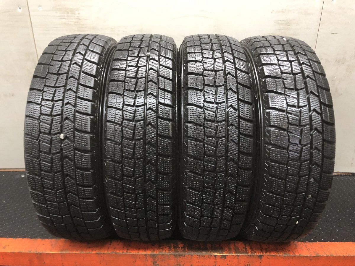 DUNLOP WINTER MAXX WM02 155/65R13 13インチ スタッドレス 4本 23年製 バリ溝 ライフ ザッツ オッティ モコ ルークス等　(STH189)