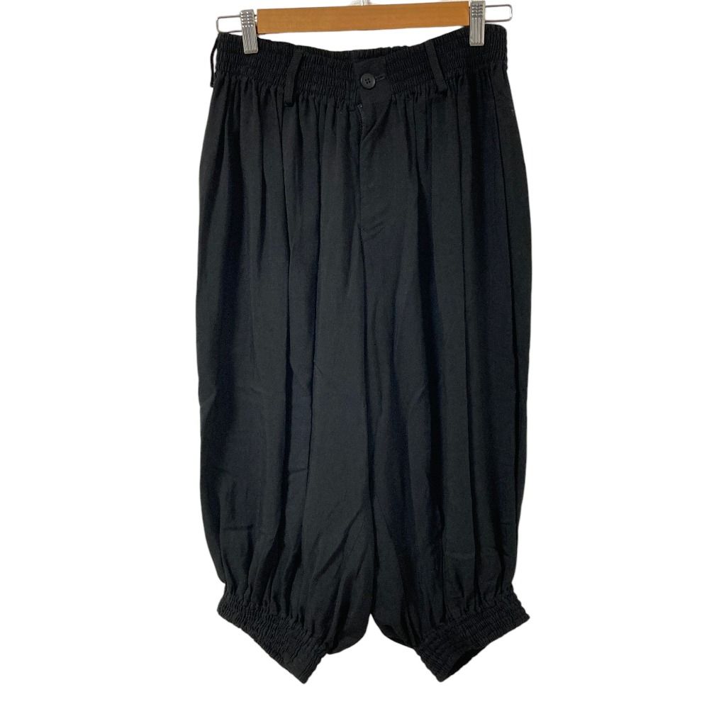 良品 Yohji Yamamoto collections ヨウジヤマモトコレクションズ ワイドギャザーイージーパンツ サイズ1 ブラック レディース 古着 中古 USED