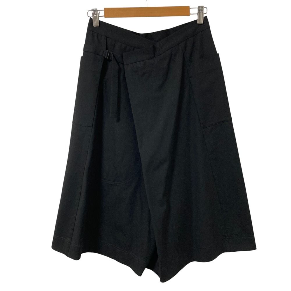 美品 Y's Yohji Yamamoto ワイズ ヨウジヤマモト ラップ サルエルパンツ YG-T98-074 サイズ2 ブラック レディース 古着 中古 USED