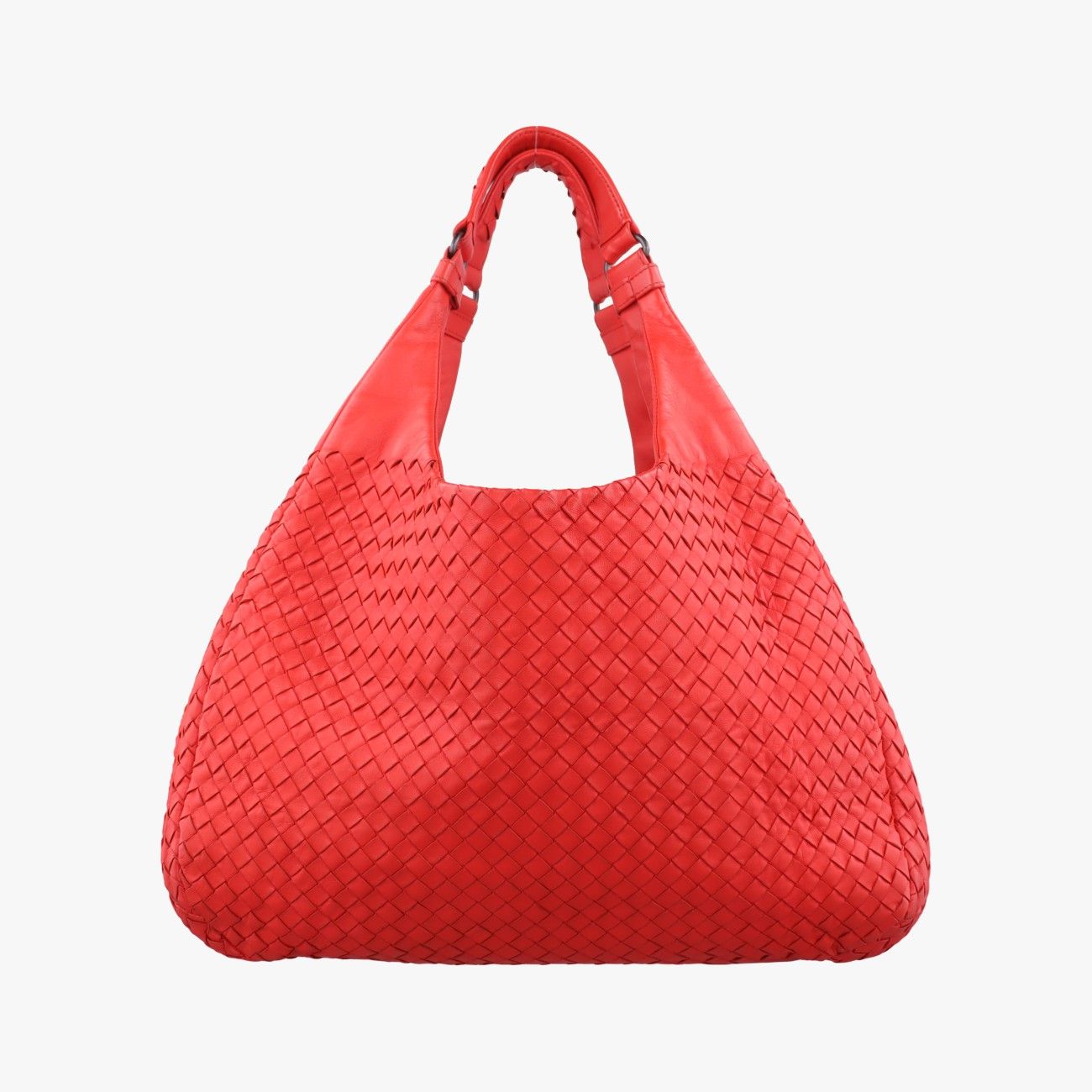 ボッテガヴェネタBottega Venetaカンパーナ イントレチャート レッド ラムスキン B00106913M