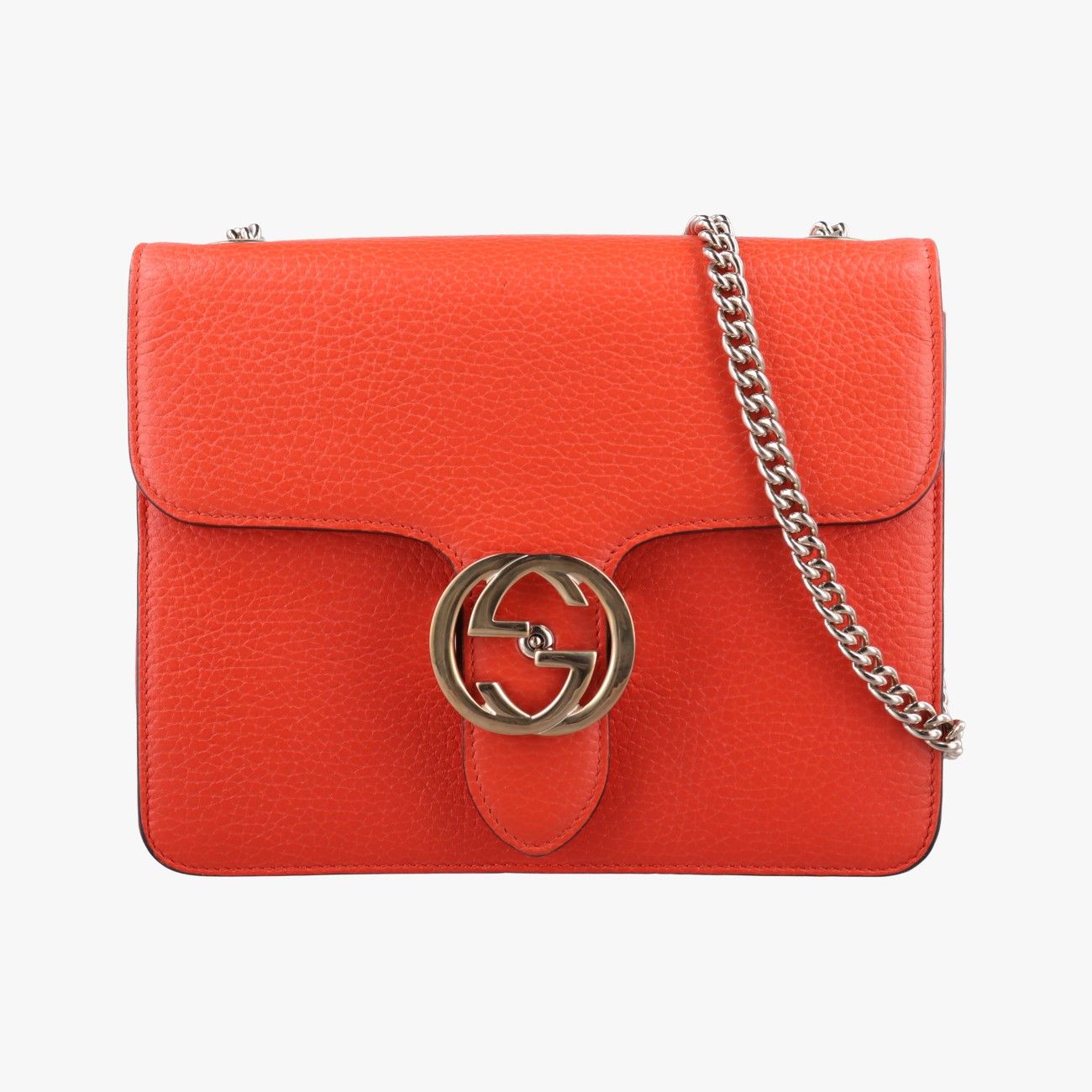 グッチGucciインターロッキングG オレンジ レザー 510304 H025116012