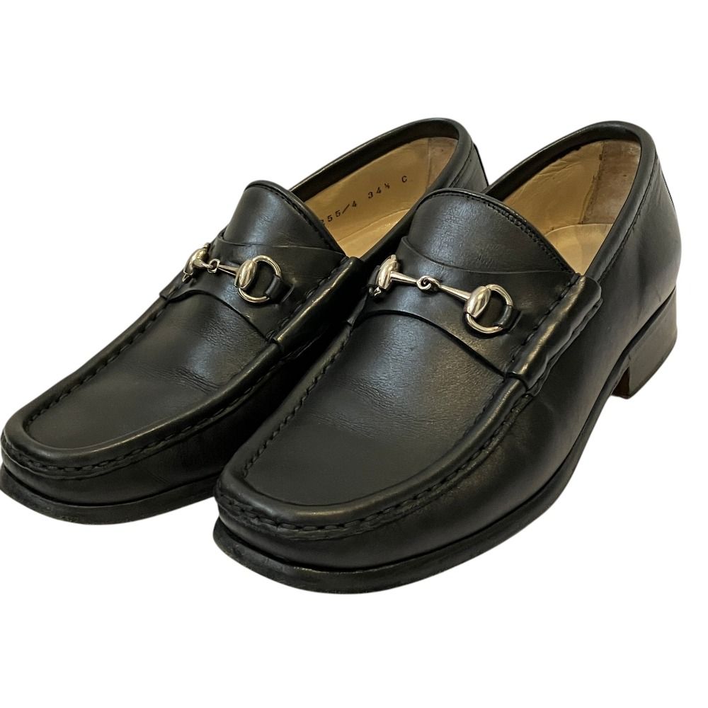 美品 GUCCI グッチ トムフォード期 ホースビット金具 ローファー シューズ 34.5 21.5cm相当 ブラック レディース 古着 中古 USED