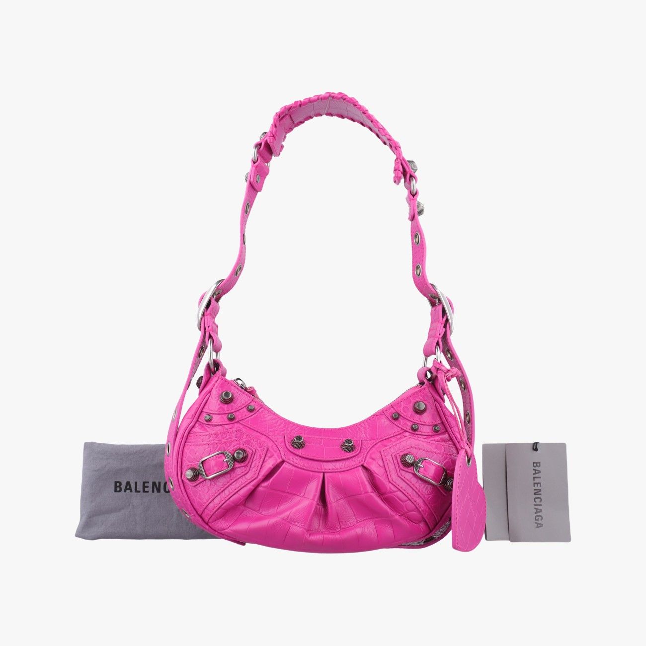 バレンシアガBalenciagaル カゴール ミニ ローズ レッド レザー 671309.5622.R.528147