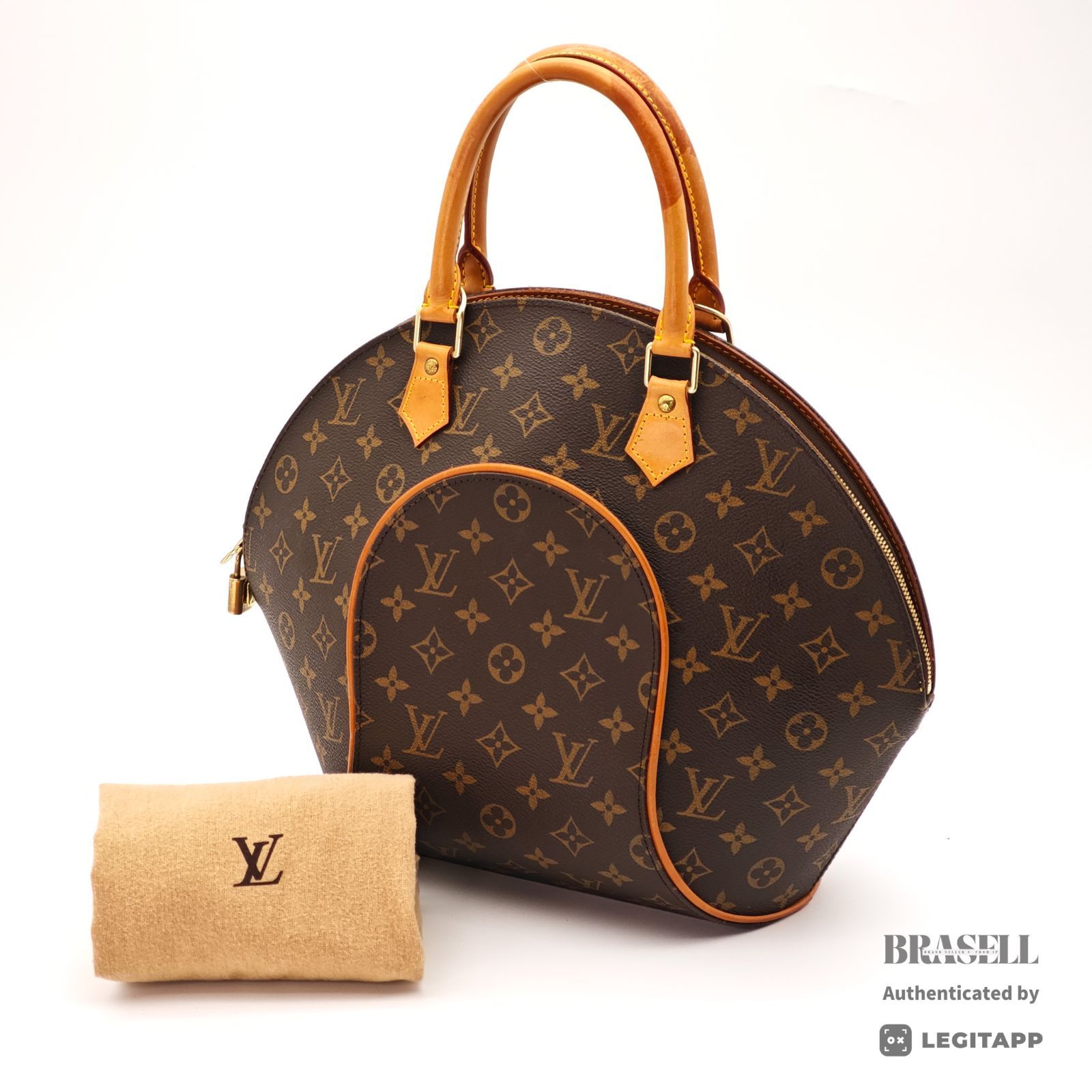 LOUIS VUITTON エリプスMM M51126 バッグ ハンドバッグ ブラウン レディース 保存袋 パドロック