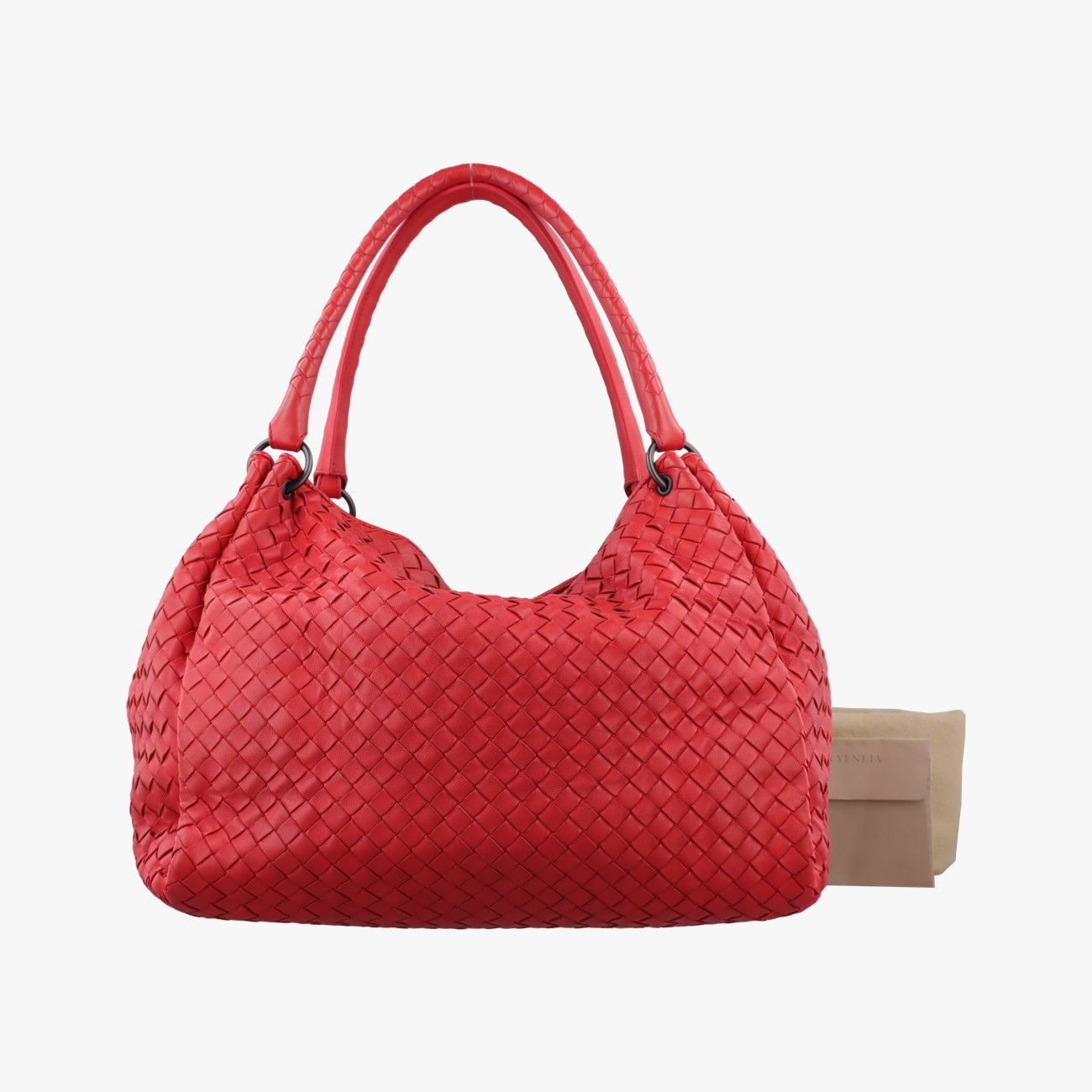ボッテガヴェネタBottega Venetaパラシュート イントレチャート レッド ラムスキン B02870693J
