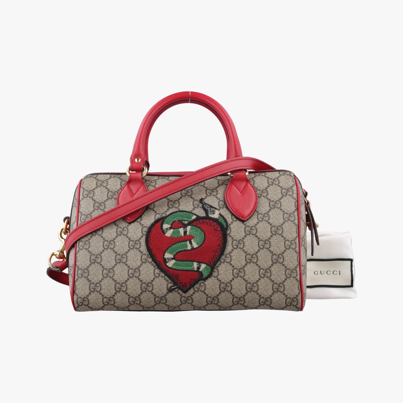 グッチGucciGGスプリーム ベージュ×マルチカラー PVCコーティングキャンバス×レザー 409529 I021536220