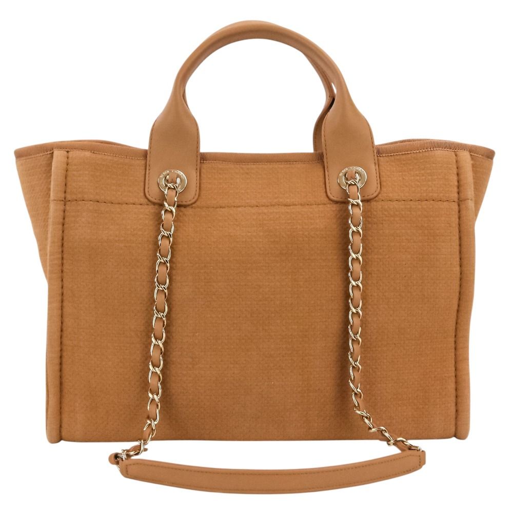 美品 CHANEL シャネル ドーヴィル MM トートバッグ チェーンショルダー 
