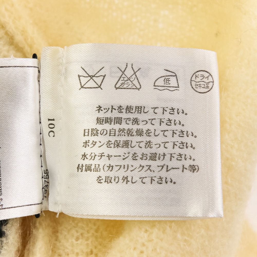 美品 CHANEL シャネル カメリアモチーフ モヘア カシミヤブレンド