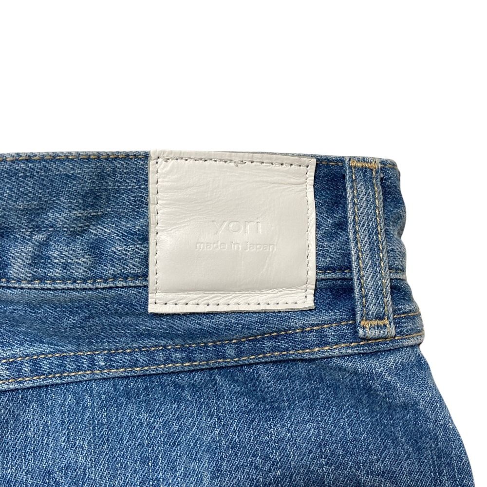良品 24AW yori ヨリ Jane ワイドデニムパンツ ジーンズ YR22-24185AW