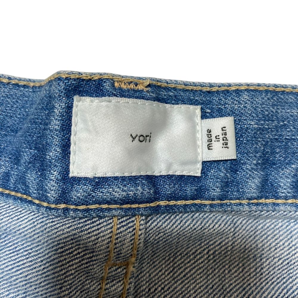 良品 24AW yori ヨリ Jane ワイドデニムパンツ ジーンズ YR22-24185AW