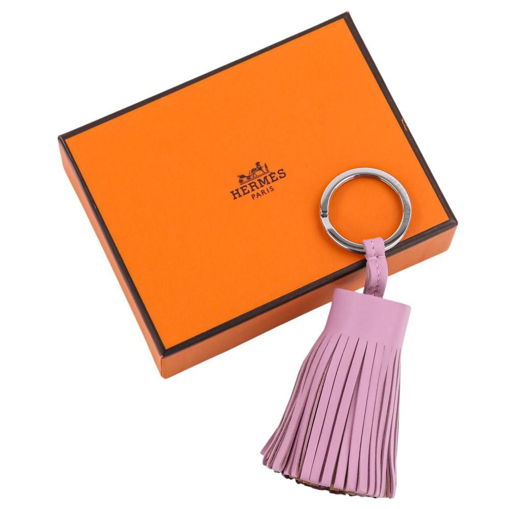 未使用 HERMES エルメス カルメン トリコロール キーリング バッグ