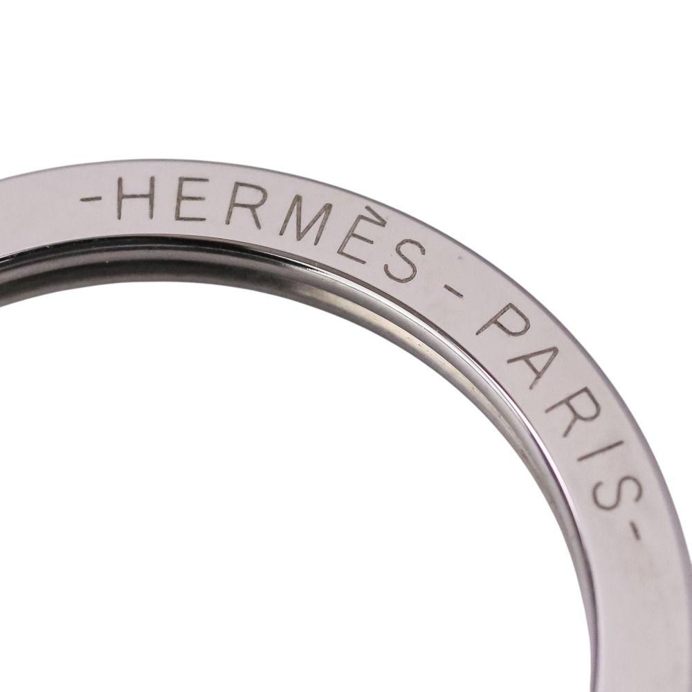 未使用 HERMES エルメス カルメン トリコロール キーリング バッグ