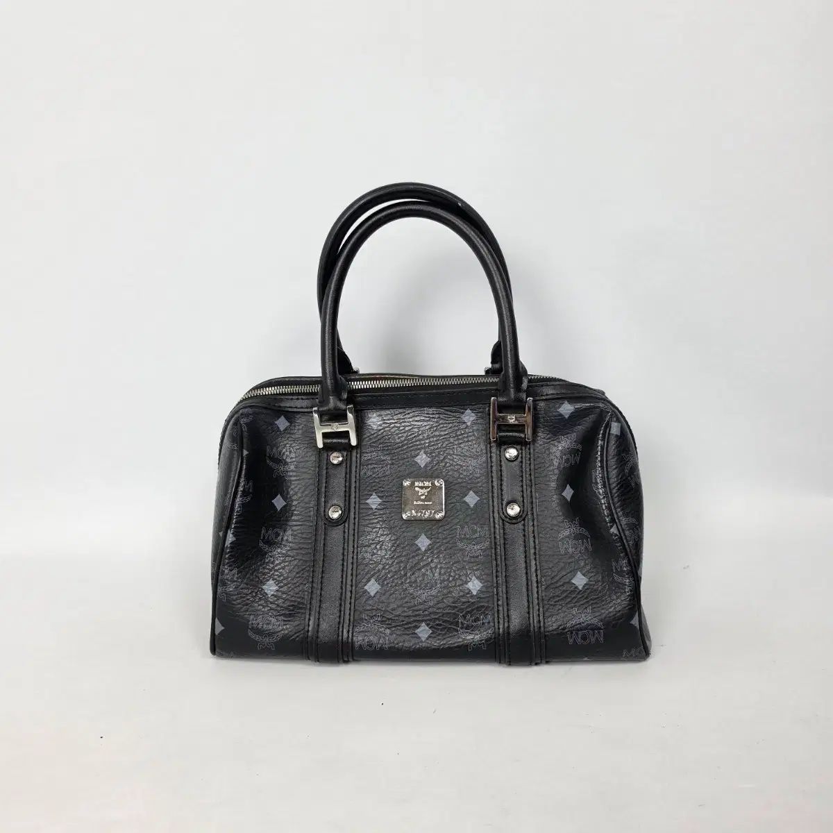 MCM ブラック ボストンバッグ トートバッグ 260619