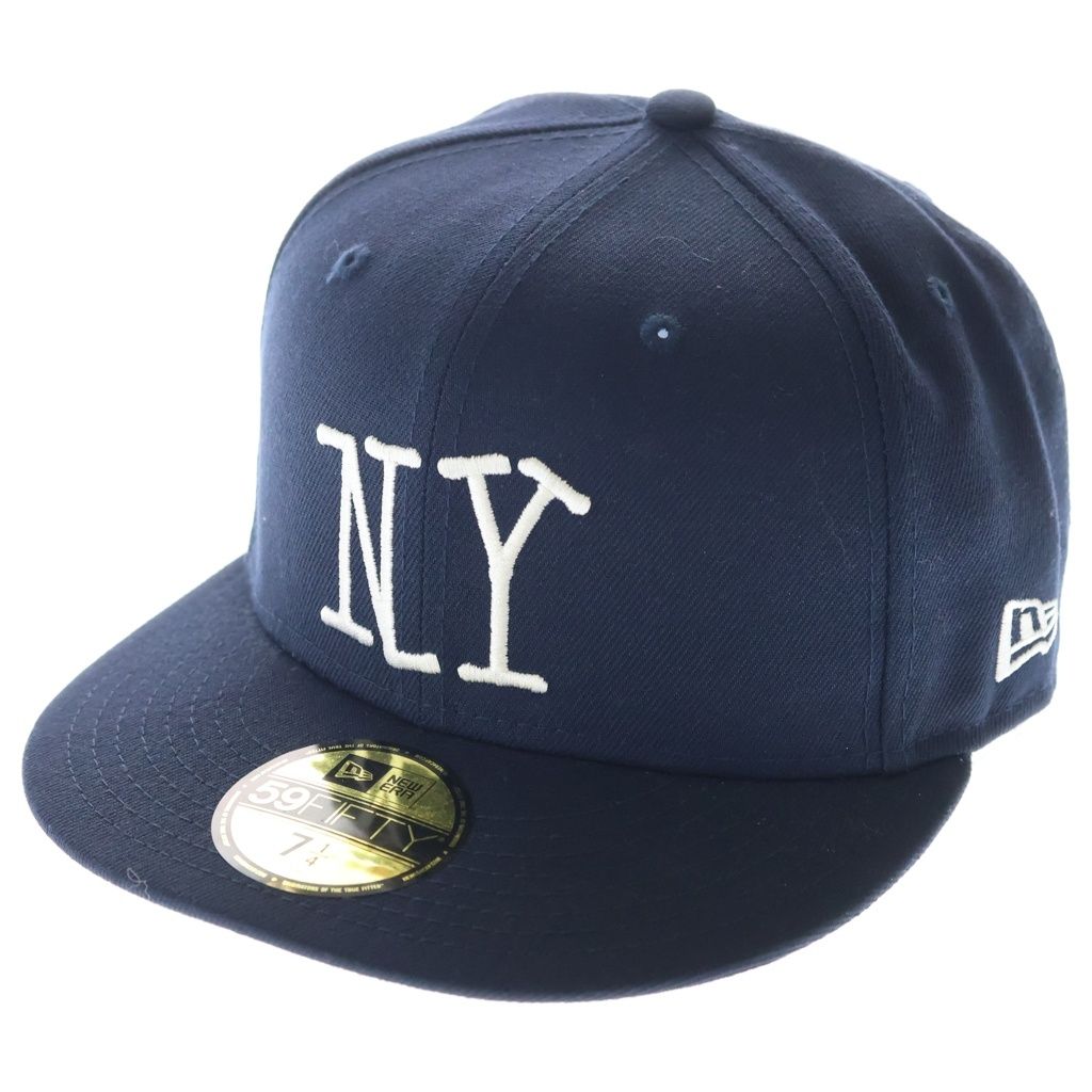STUSSY (ステューシー) ×New Era 59FIFTY ニューエラ ニューヨーク ベースボールキャップ 帽子 ネイビー