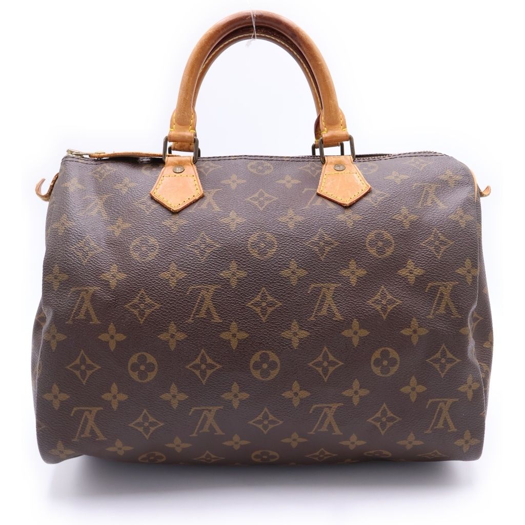LOUIS VUITTON (ルイヴィトン) モノグラム スピーディ30 PVC レザー ハンドバッグ ミニボストンバッグ M41526 ブラウン