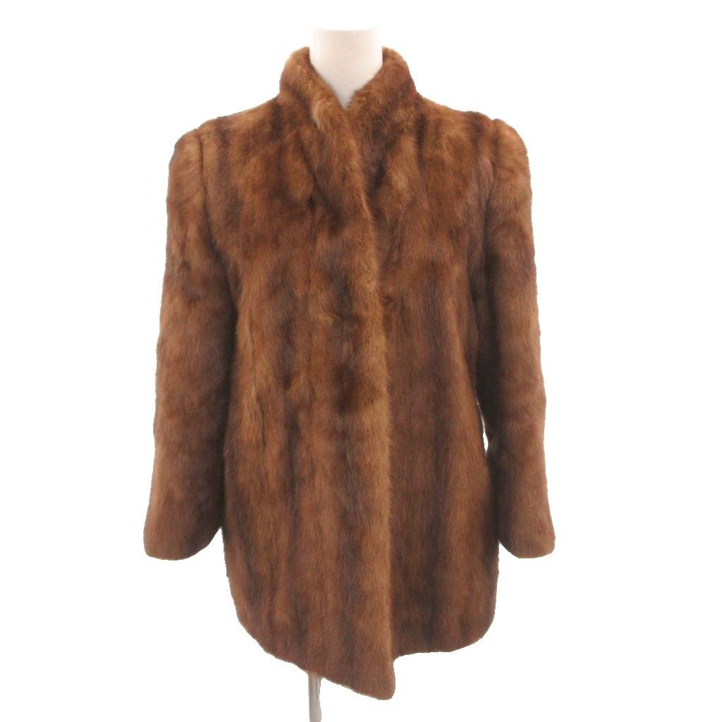 SAGA MINK ブラウン ミンクファー コート ショート サガミンク SAGA MINK ミンクファーコート ジャケット 毛皮 ショート