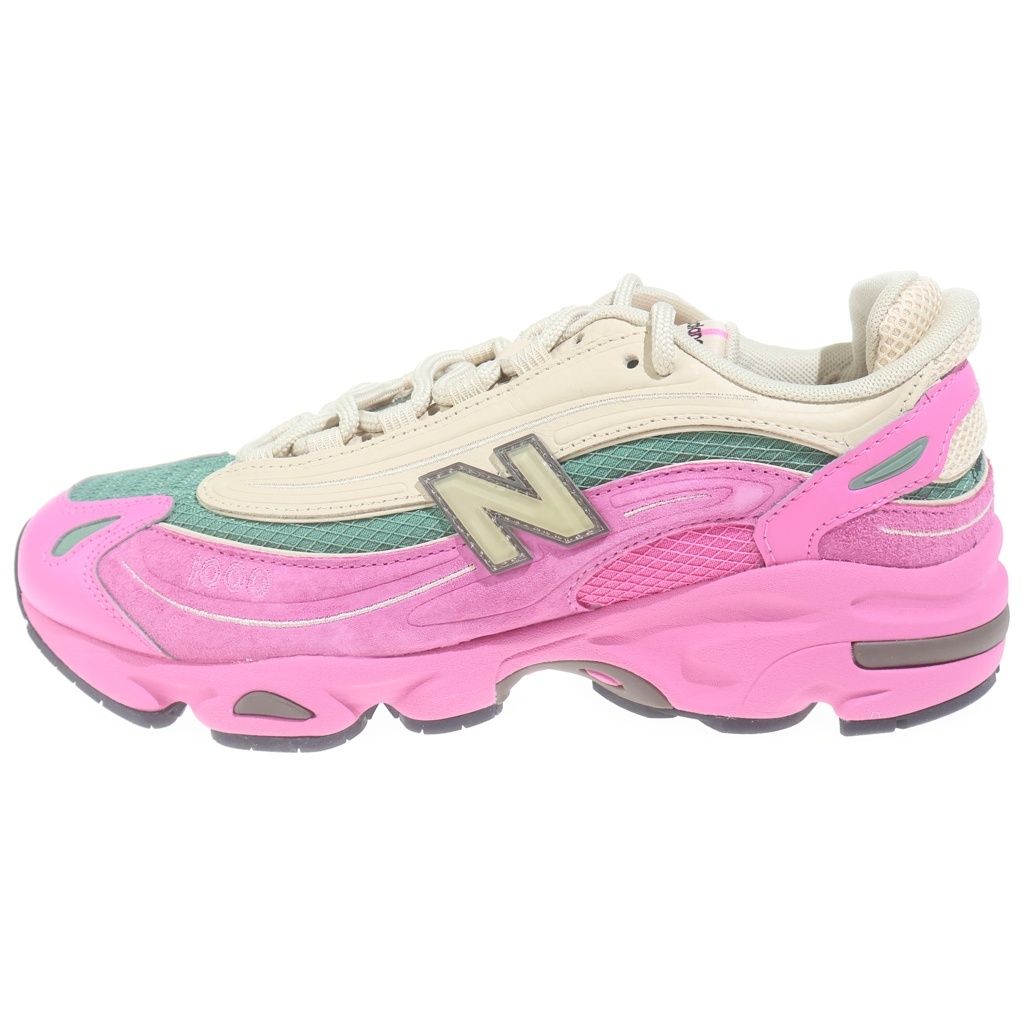 New Balance (ニューバランス) M1000MC スエード メッシュ ローカットスニーカー ピンク/ベージュ US9/27cm