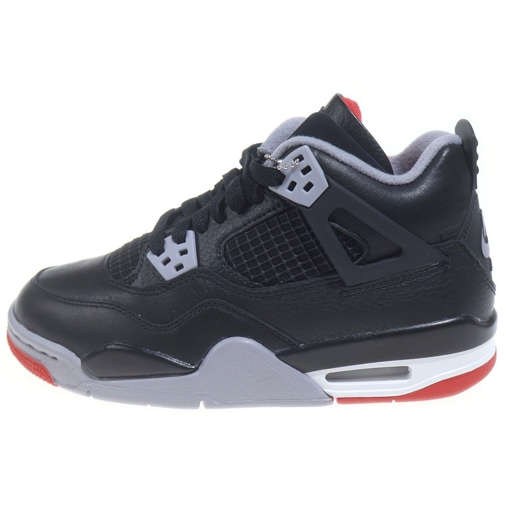 NIKE (ナイキ) AIR JORDAN 4 RETRO GS BRED REIMAGINED エアジョーダン4 レトロ ブレッド リイマジンド ハイカットスニーカー レディース ブラック US4Y/23cm FQ8213-006