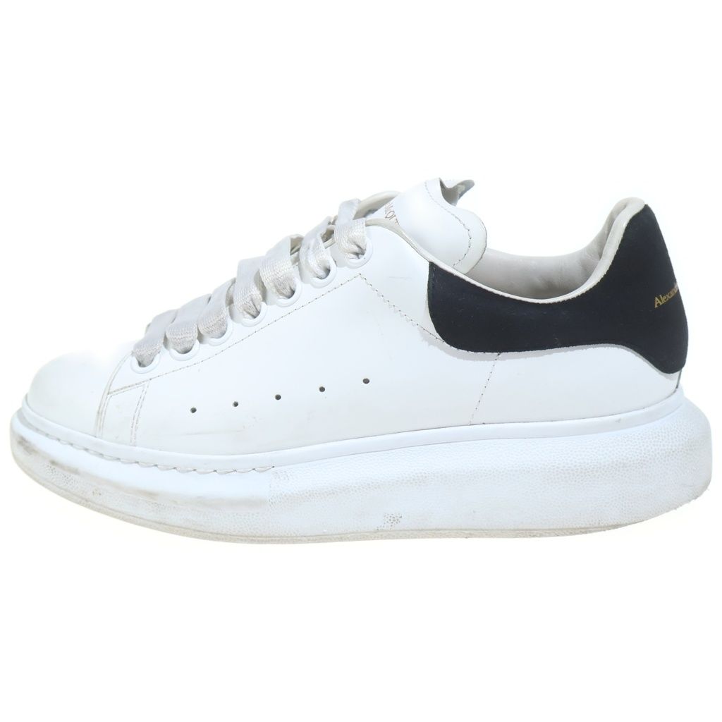 Alexander McQueen (アレキサンダーマックイーン) OVERSIZED SNEAKER オーバーサイズド スニーカー ローカット シューズ スエード ホワイト/ブラック 553770