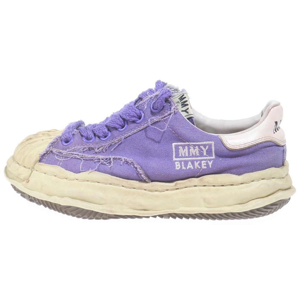 MAISON MIHARAYASUHIRO (メゾンミハラヤスヒロ) BLAKEY DISTRESSED CANVAS SNEAKER ブレイキー ダメージ加工 キャンバス ローカットスニーカーパープル レディース A10FW712