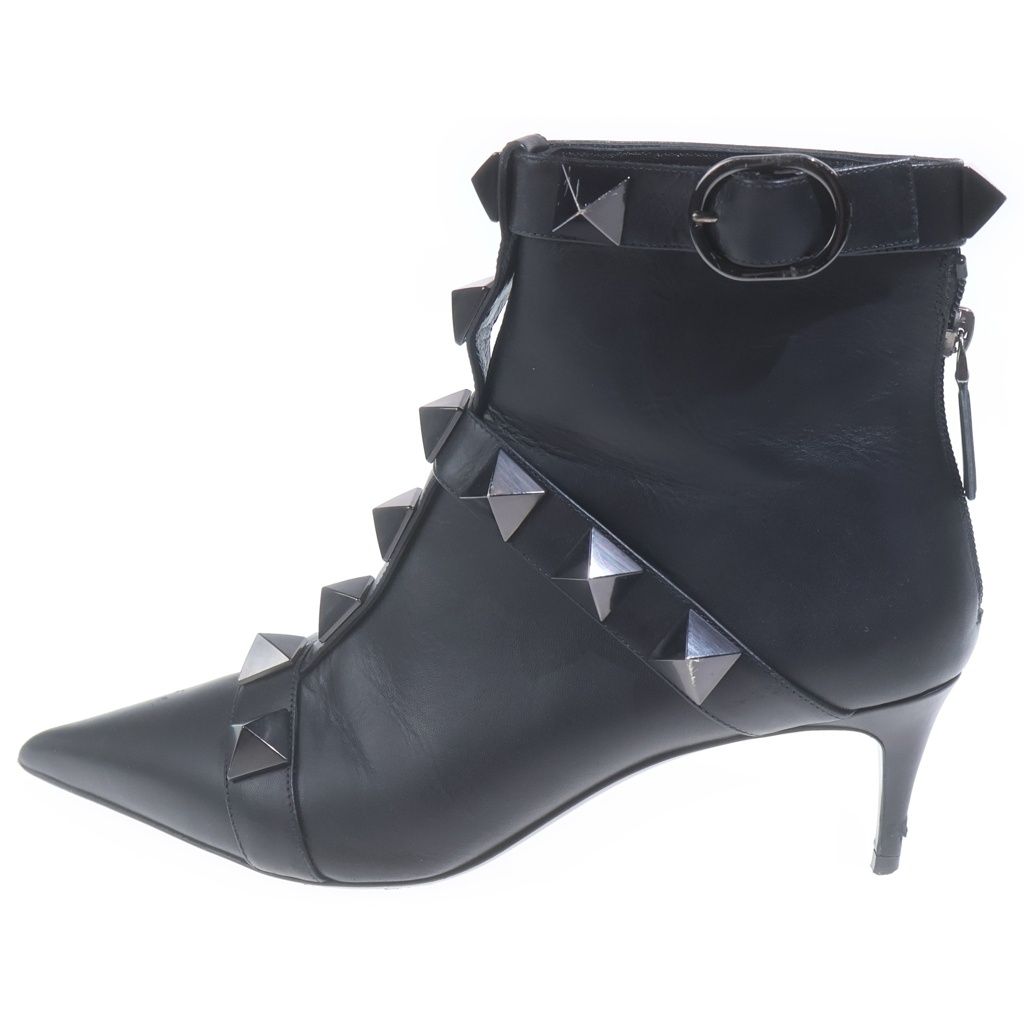VALENTINO (ヴァレンティノ) Roman Studs ローマン スタッズ ハイヒール ブーツ ブラック