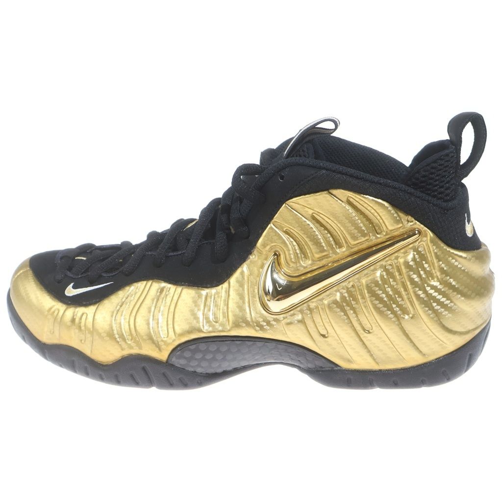 NIKE (ナイキ) AIR FORMPOSITE PRO 624041-701 エアフォームポジット プロ ミッドカットスニーカー ゴールド US10.5/28.5cm