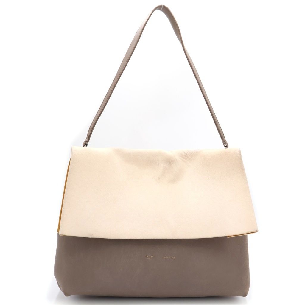 CELINE (セリーヌ) オールソフト ショルダーバッグ レディース ホワイト/ベージュ