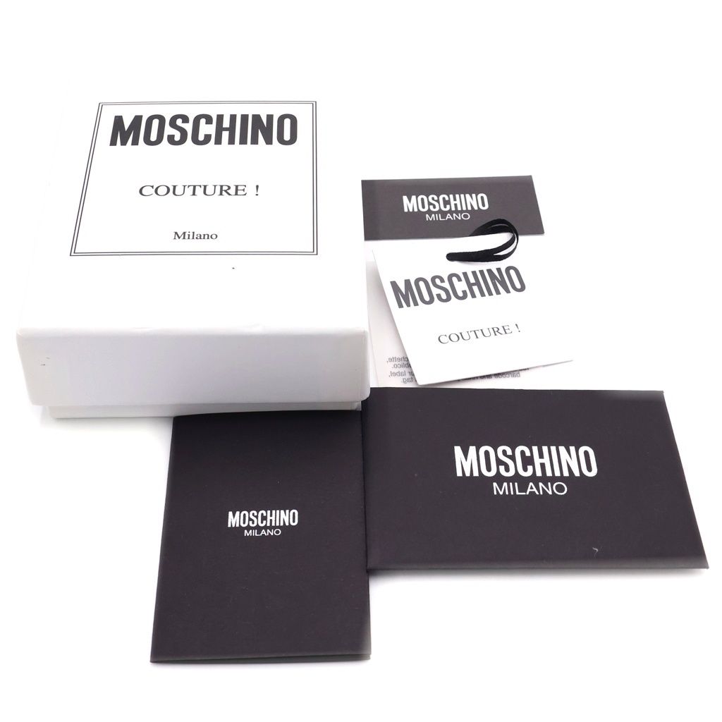MOSCHINO モスキーノ Card Holder ロゴプリント カードホルダー カードケース ブラック MOSCHINO (モスキーノ) Card Holder ロゴプリント カードホルダー