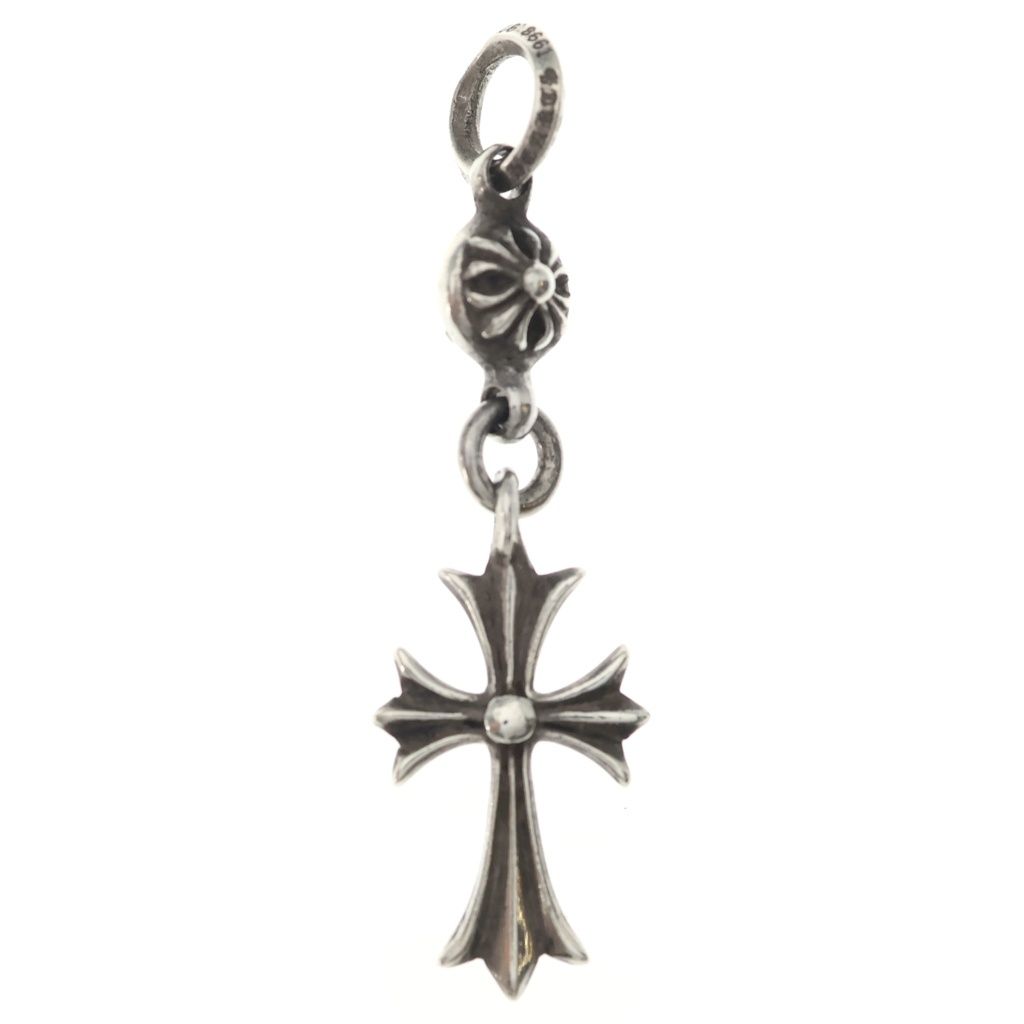 CHROME HEARTS (クロムハーツ) 1B TNY CH CRS 1ボール タイニー CHクロス チャーム ペンダントトップ シルバー BCA197