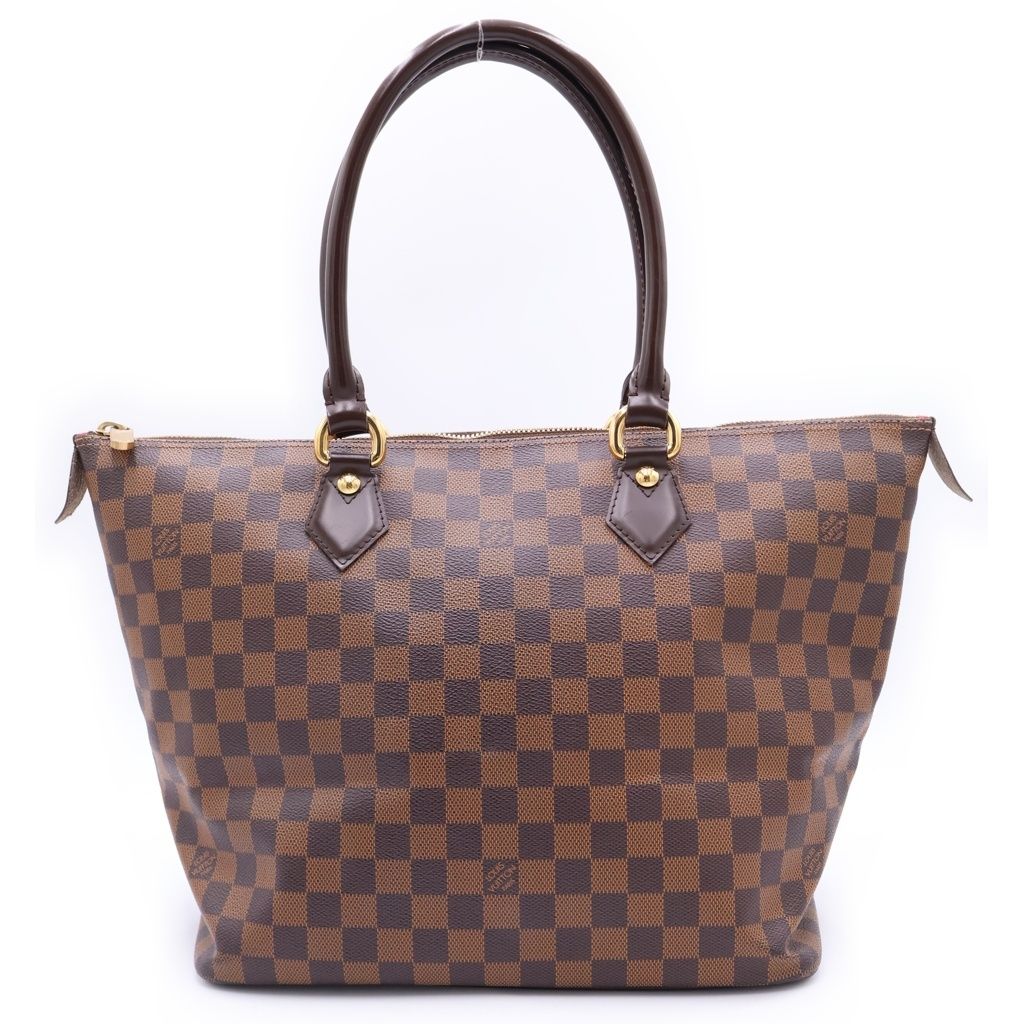 LOUIS VUITTON (ルイヴィトン) ダミエ サレヤMM PVCレザー トートバッグ ハンドバッグ ブラウン N51182