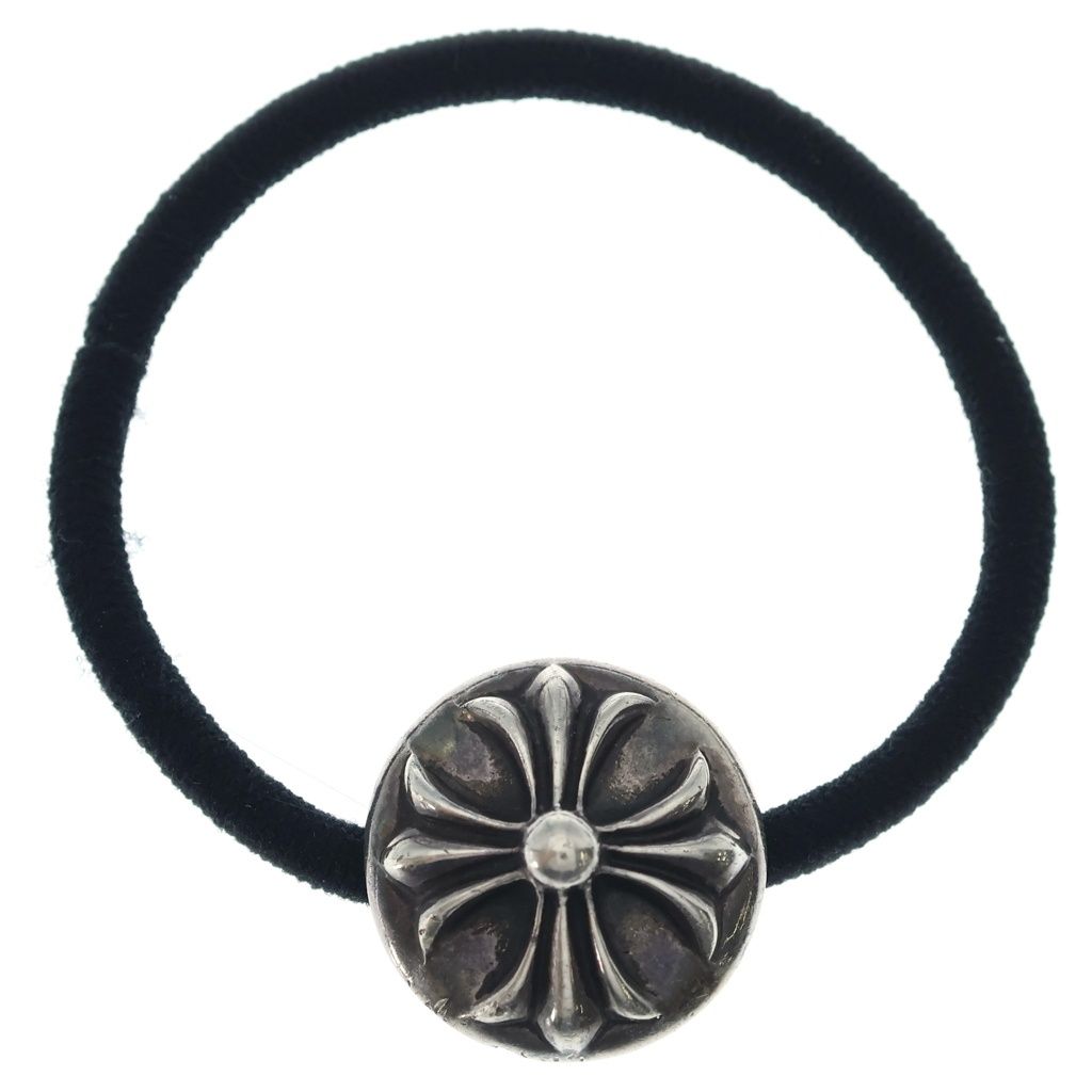 CHROME HEARTS (クロムハーツ) HAIRBAND クロスボール ヘアバンド ヘアゴムコンチョ シルバー BCA151