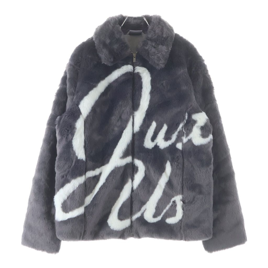 KITH (キス) 21AW Faux Fur Coaches Jacket ジップアップ ファー コーチジャケット グレー