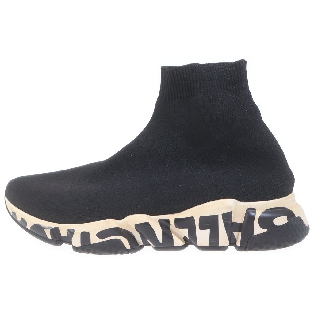 BALENCIAGA (バレンシアガ) SPEED TRAINER 605942 スピードトレーナー グラフィティ ソックススニーカー ブラック