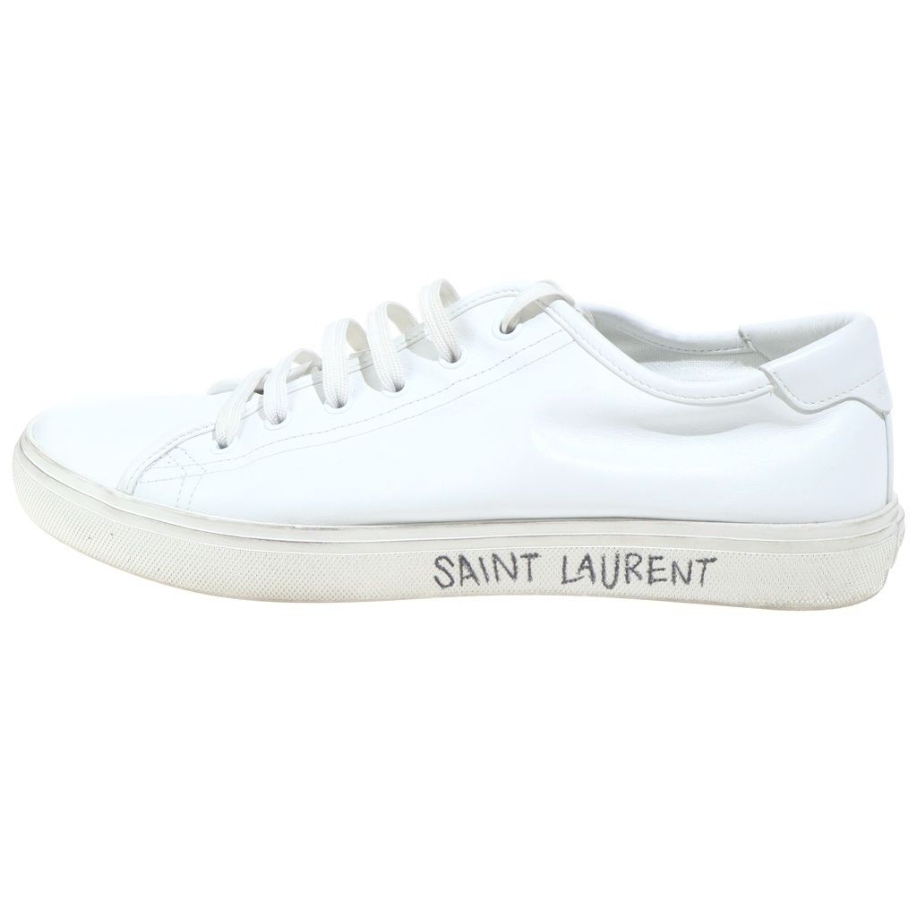 SAINT LAURENT PARIS サンローランパリ MALIBU LOW CUT SNEAKER 606408 マリブ レザー ローカットスニーカー ホワイト SAINT LAURENT PARIS (サンローランパリ) MALIBU LOW CUT SNEAKER