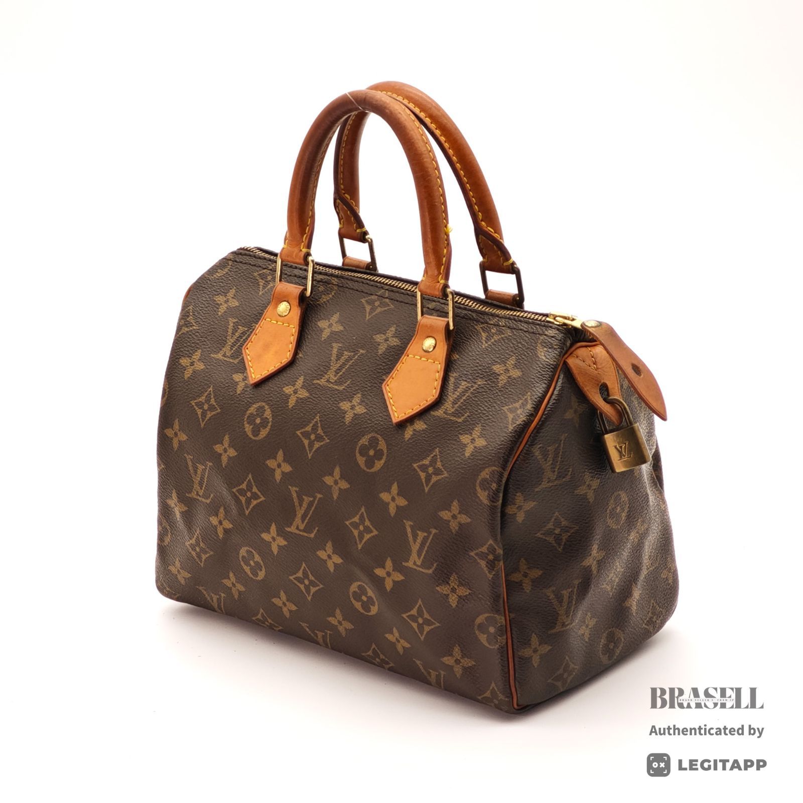LOUIS VUITTON スピーディ２５ M41528 バッグ ハンドバッグ ミニボストンバッグ 横長 ブラウン レディース パドロック