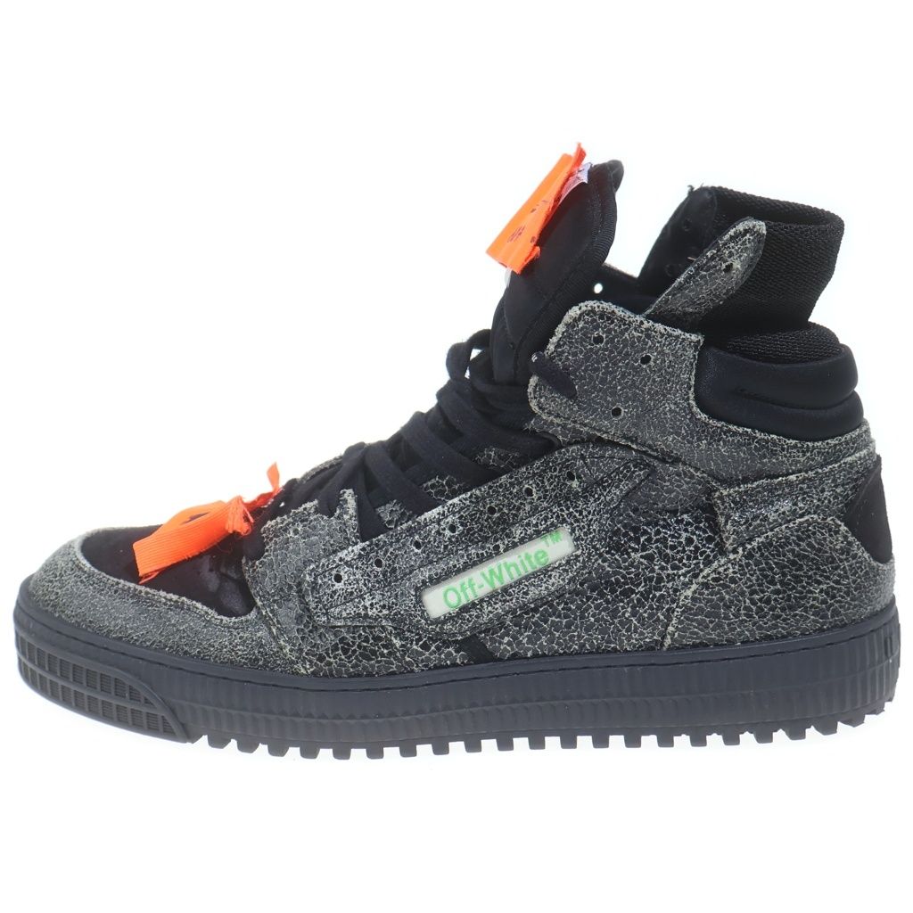 OFF-WHITE (オフホワイト) オフコート 3.0 ハイカットスニーカー ブラック