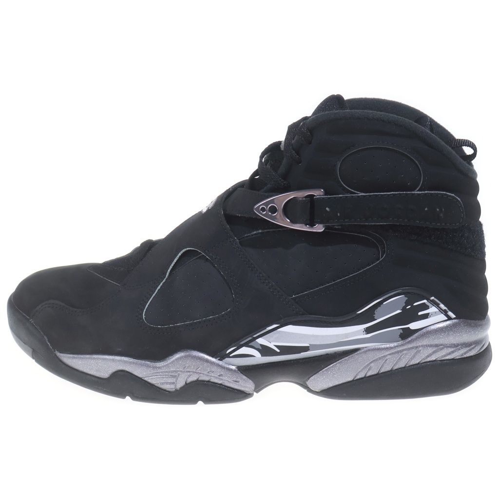 NIKE (ナイキ) AIR JORDAN 8 Retro Chrome 305381-003 エアジョーダン8 レトロ クローム ハイカットスニーカー ブラック US11/29cm