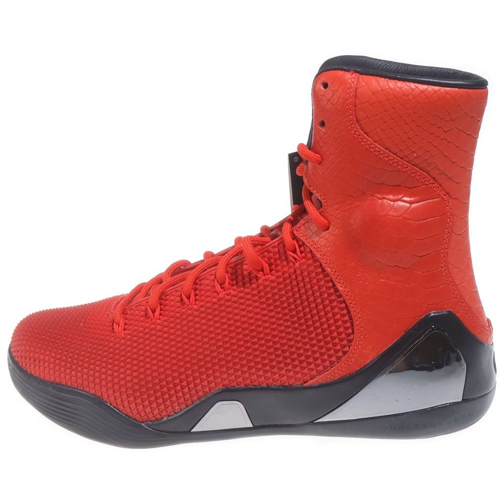 NIKE (ナイキ) KOBE 9 HIGH KRM EXT QS 716993-600 コービー ハイカットスニーカー レッド US10.5/28.5cm