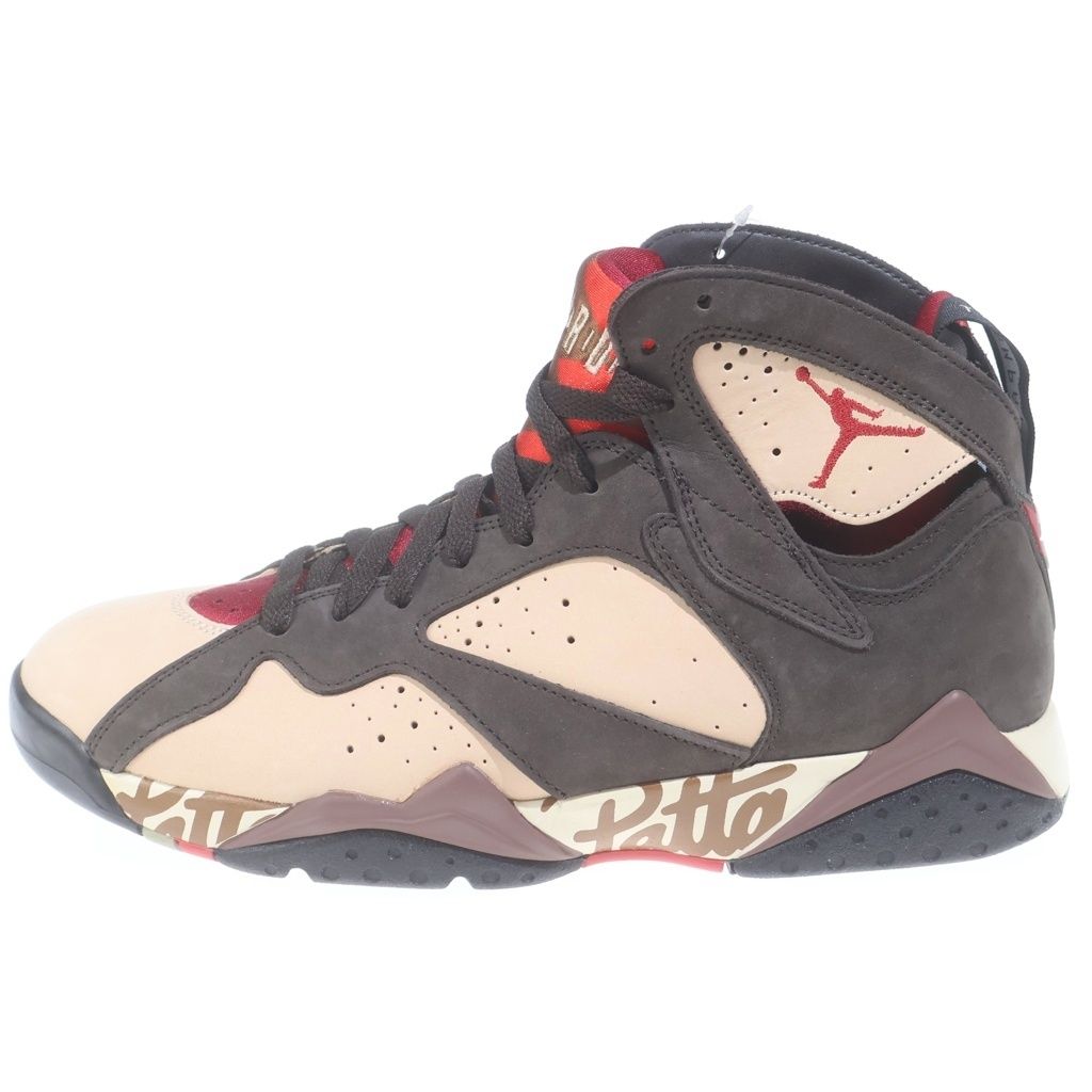 NIKE (ナイキ) ×Patta AIR JORDAN 7 OG BROWN AT3375-200 エアジョーダン7 ブラウン ハイカットスニーカー シューズ US10.5/28.5cm ブラウン