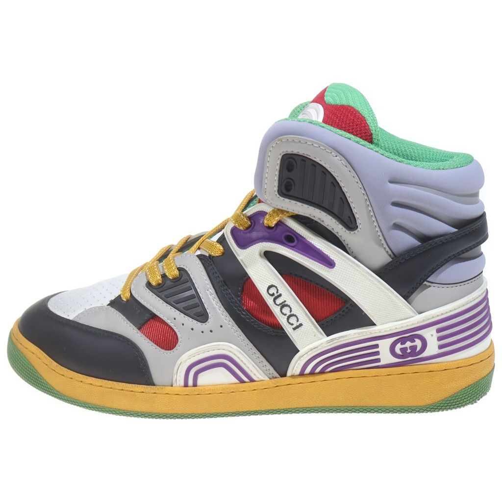 GUCCI (グッチ) BASKET バスケット インターロッキングG ハイカット