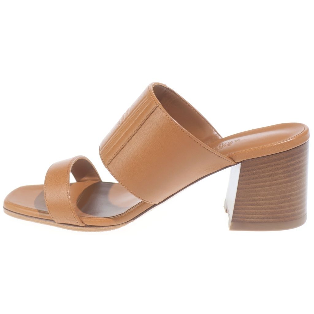 HERMES (エルメス) Kute60 厚底サンダル ブラウン