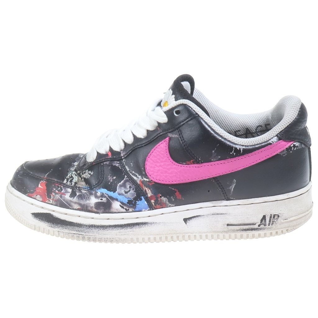 NIKE (ナイキ) ×PEACEMINUSONE AIR FORCE 1 07 エアフォース1 ローカットスニーカー シューズ ブラック
